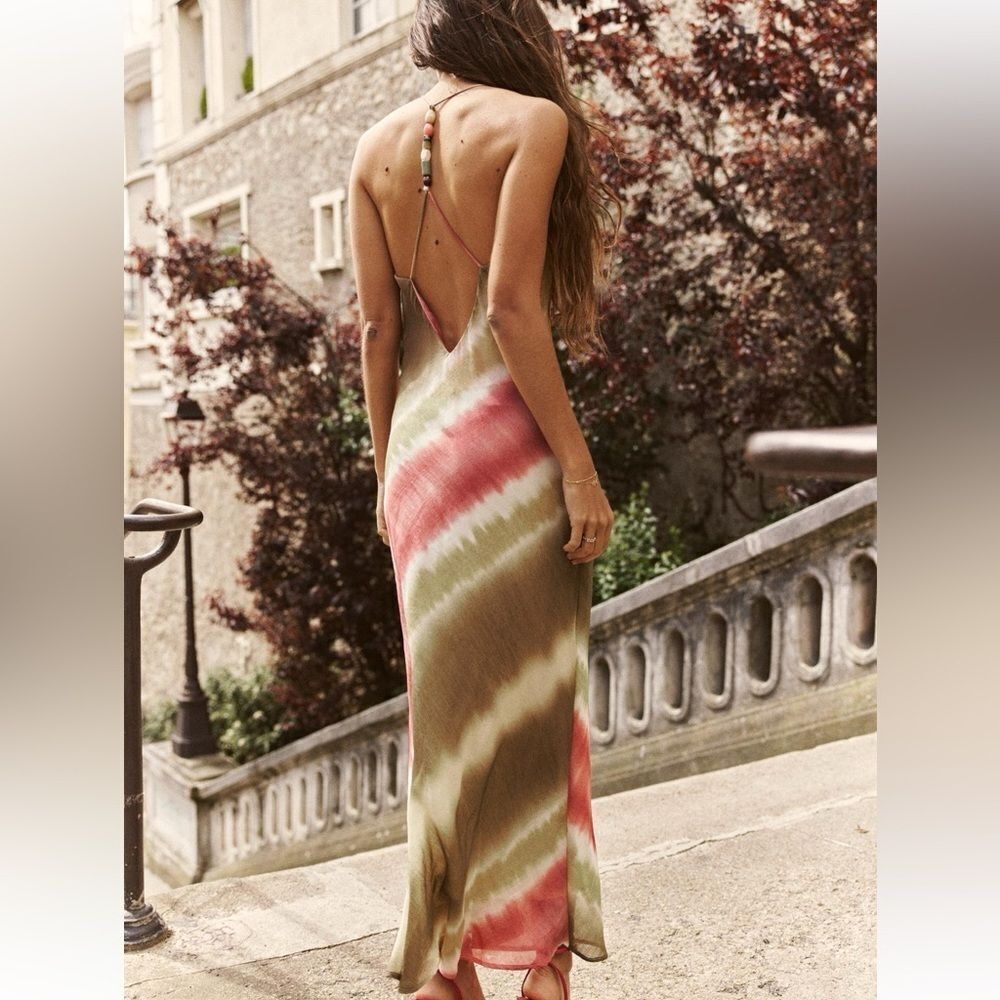 Zara tie dye midi slip dress NWT - Picture 6 of 16